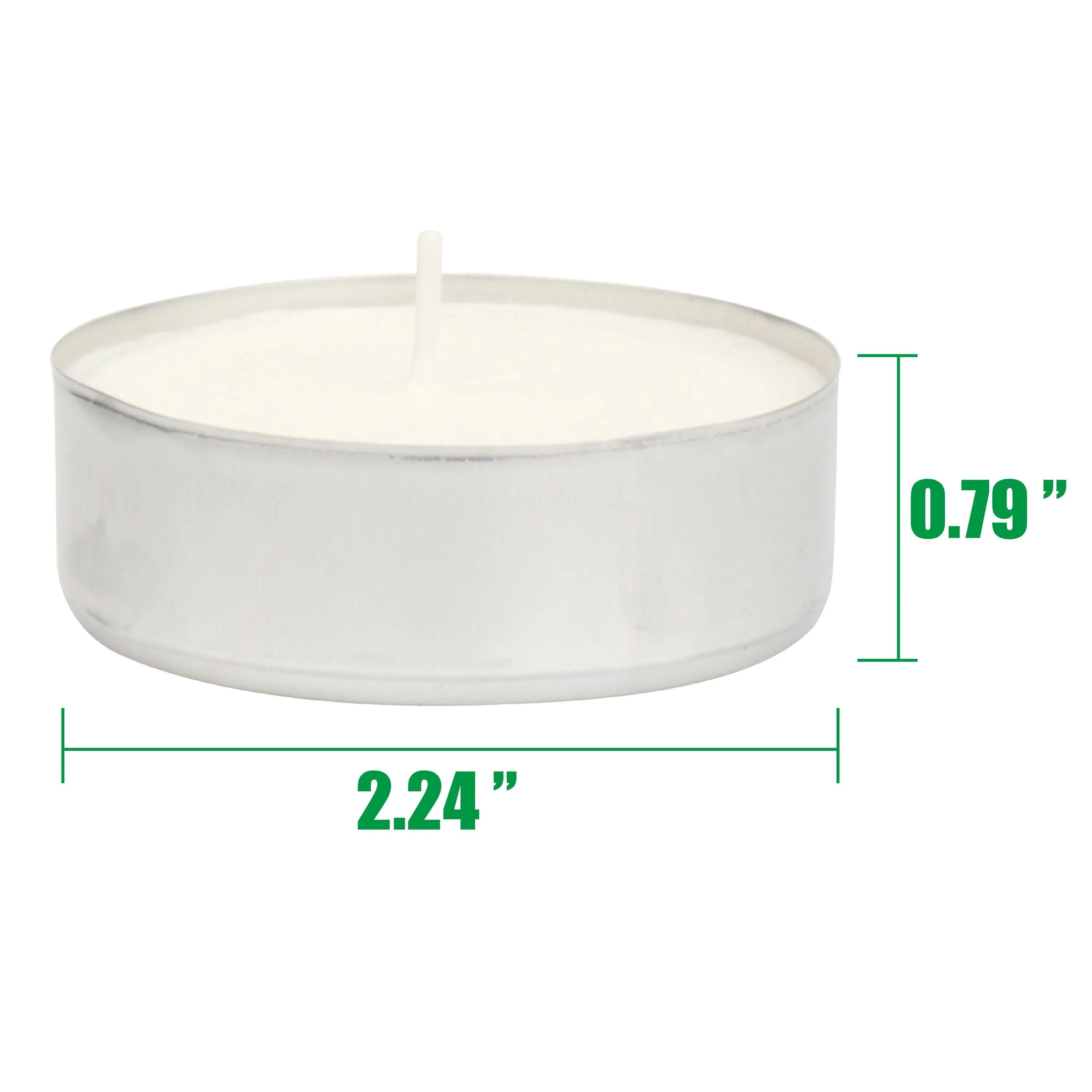20-Pack Unscented Mega Oversized Tea Light Candles with 9 Hour Extended Burn Time (WS)