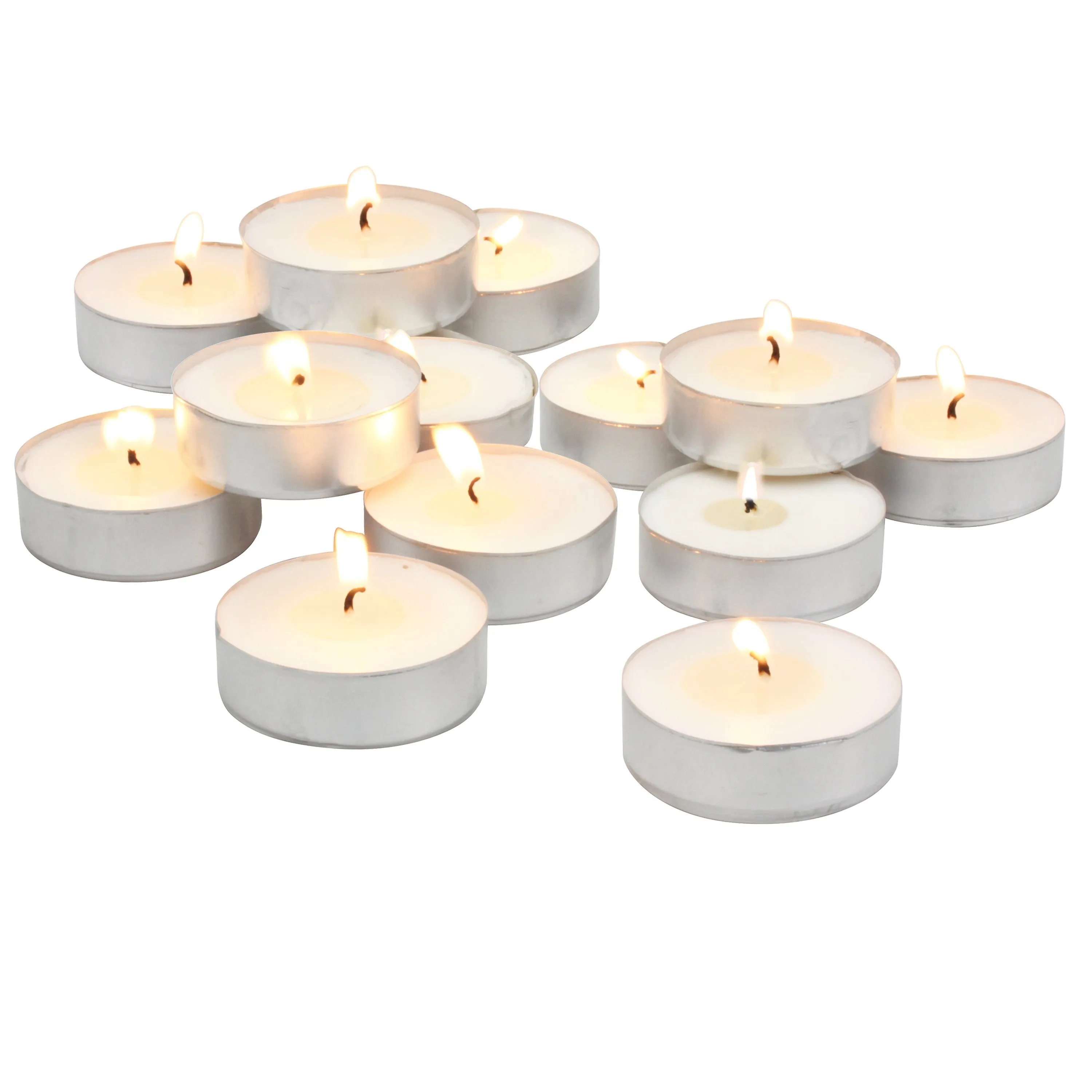 20-Pack Unscented Mega Oversized Tea Light Candles with 9 Hour Extended Burn Time (WS)