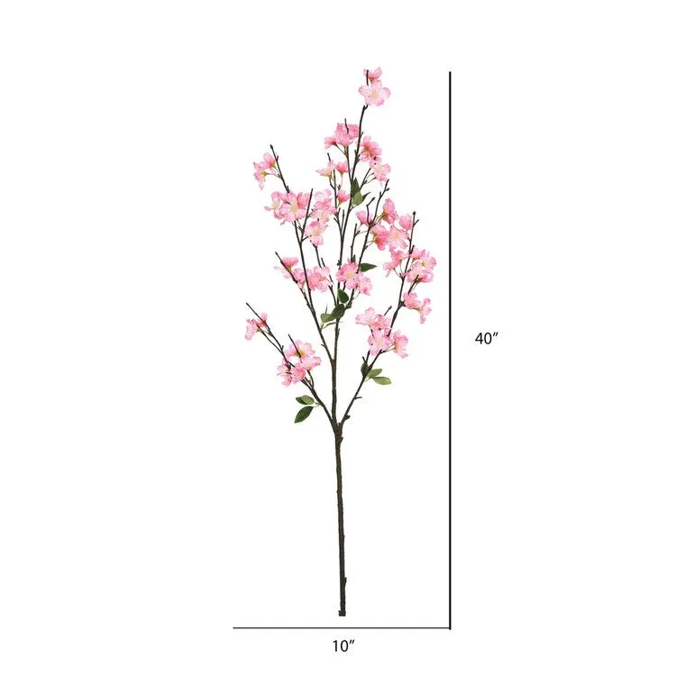 40" Artificial Pink Cherry Blossom Sprays 3-Pack
