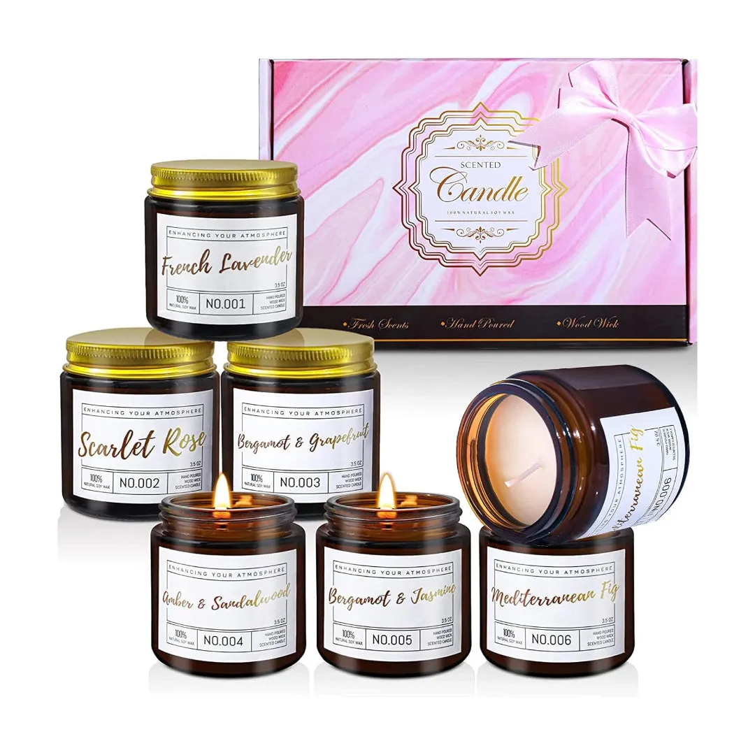 4/6 Pcs Scented Candles Sets