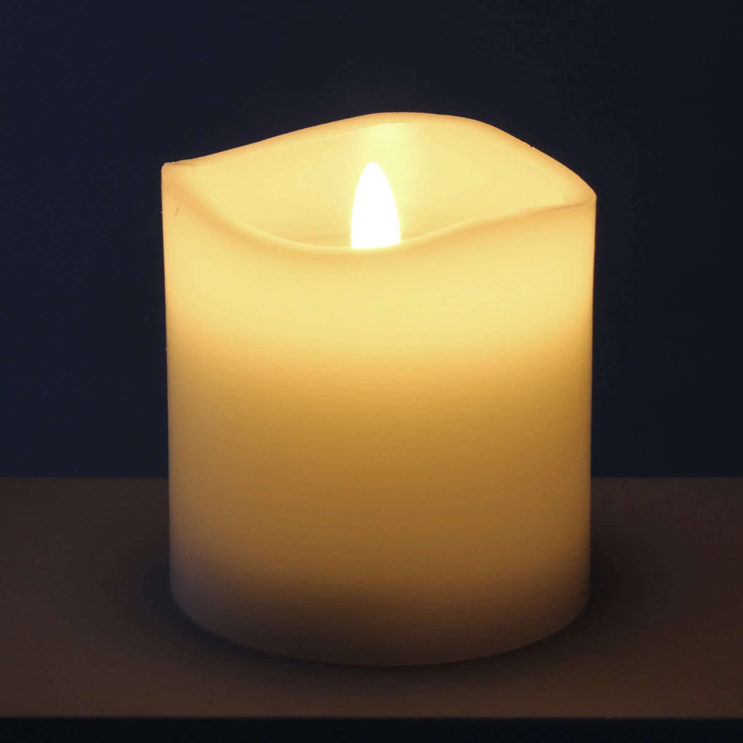 6 Pack Real Wax 3x3 Flameless LED Pillar Candles with Remote and Timer (WS)