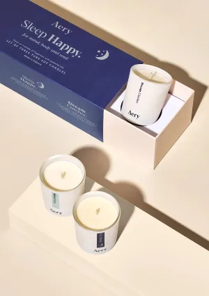 Aery Sleep Happy Gift Set of Three Votive Candles