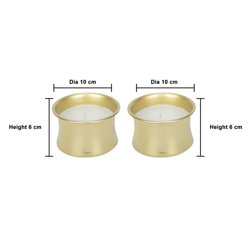 Agni Vanilla Scented Tealight Candle - Set Of Two