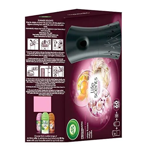 Airwick Freshmatic Automatic Air Freshener Complete Kit [Machine   Summer Delights refill - 250 ml]