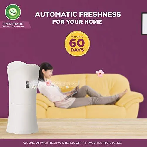 Airwick Freshmatic Automatic Air Freshener Complete Kit [Machine   Summer Delights refill - 250 ml]