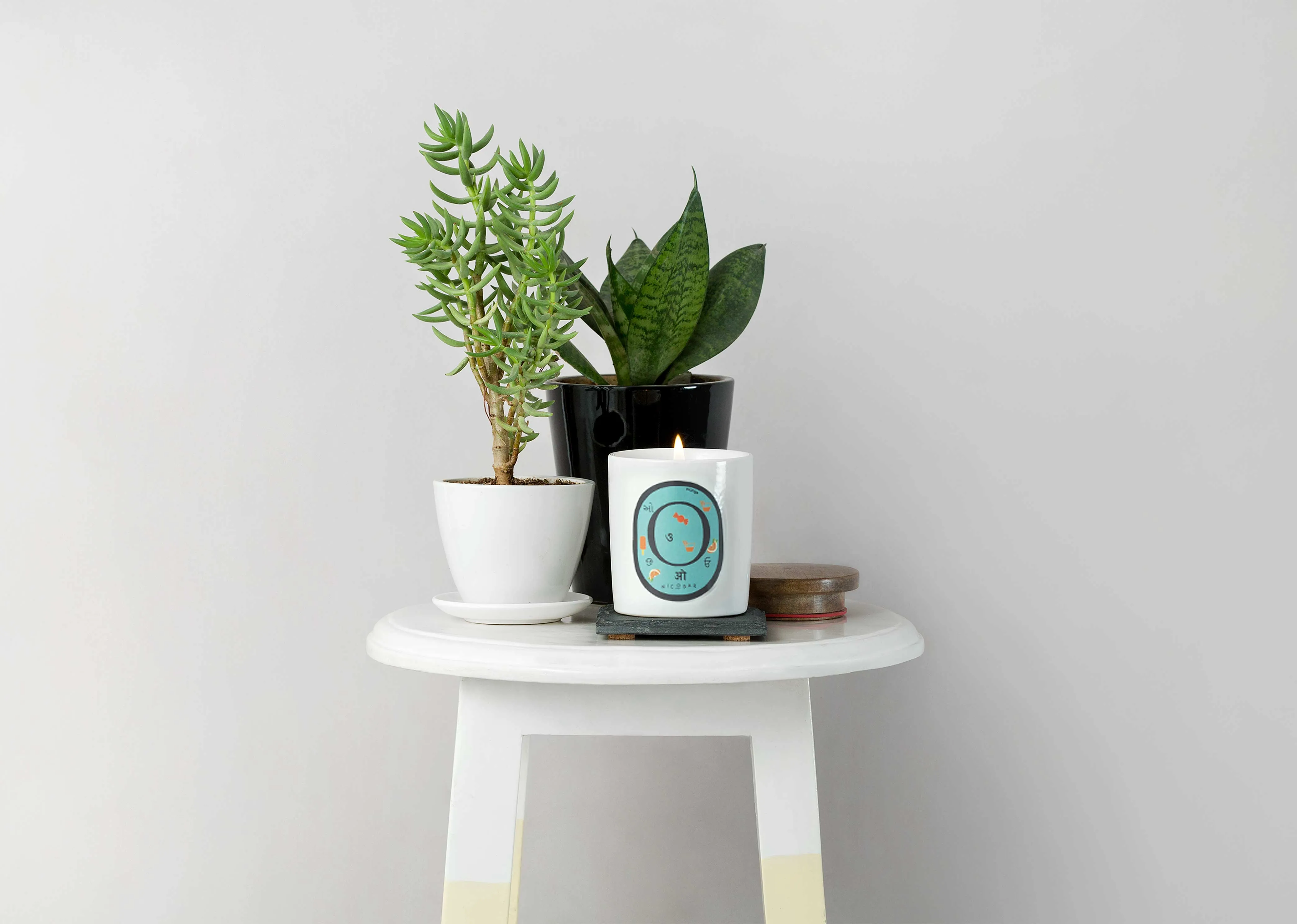 Alphabet O Candle
