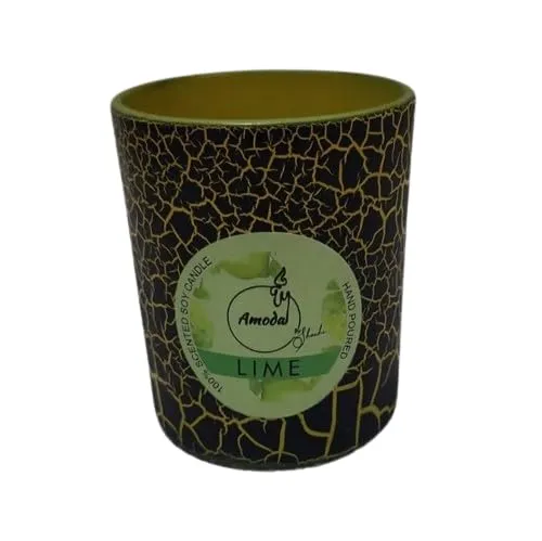 Amoda Candle Luxury Lime Scented Votive Candles, 18 Hours Burn Time, Ideal for Home Decor, Gifting and Aromatherapy, Festive Collection