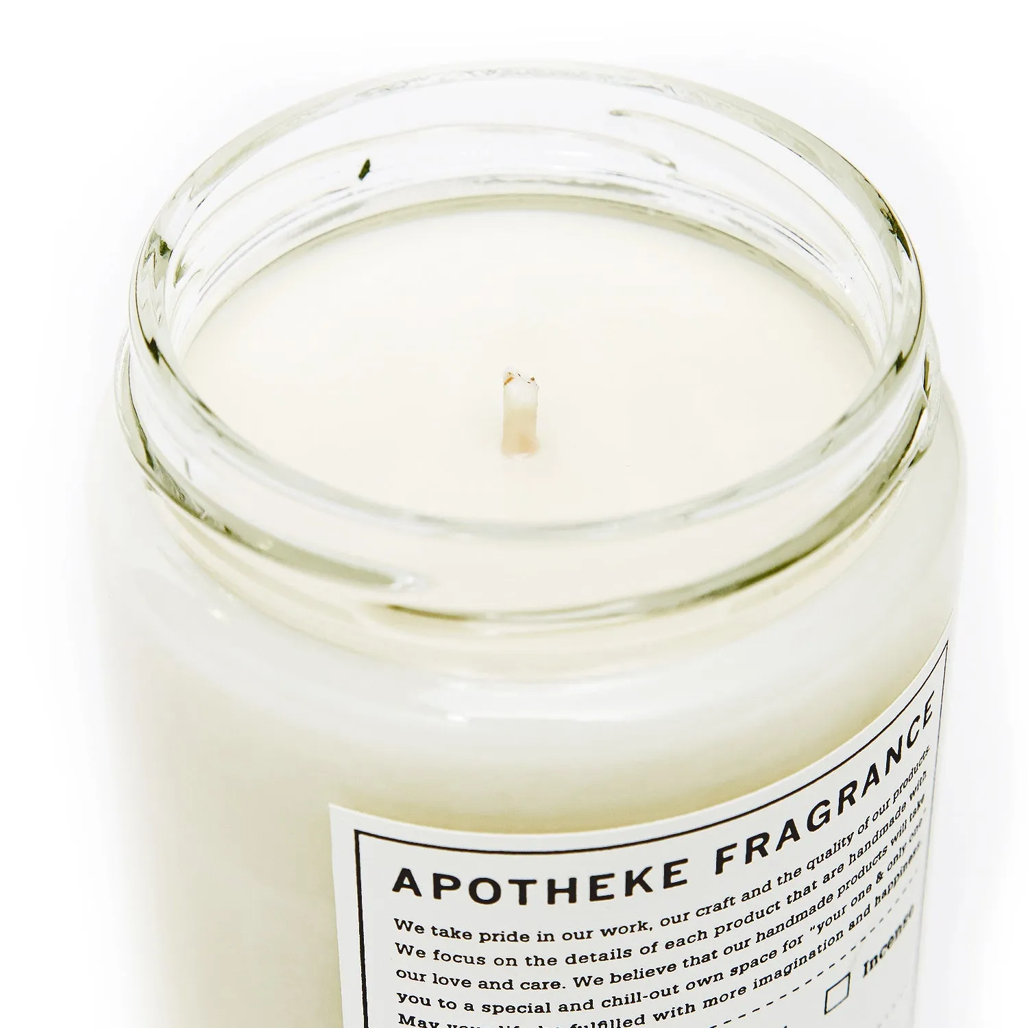 Apotheke Fragrance Glass Jar Candle "Basil Sage Mint"