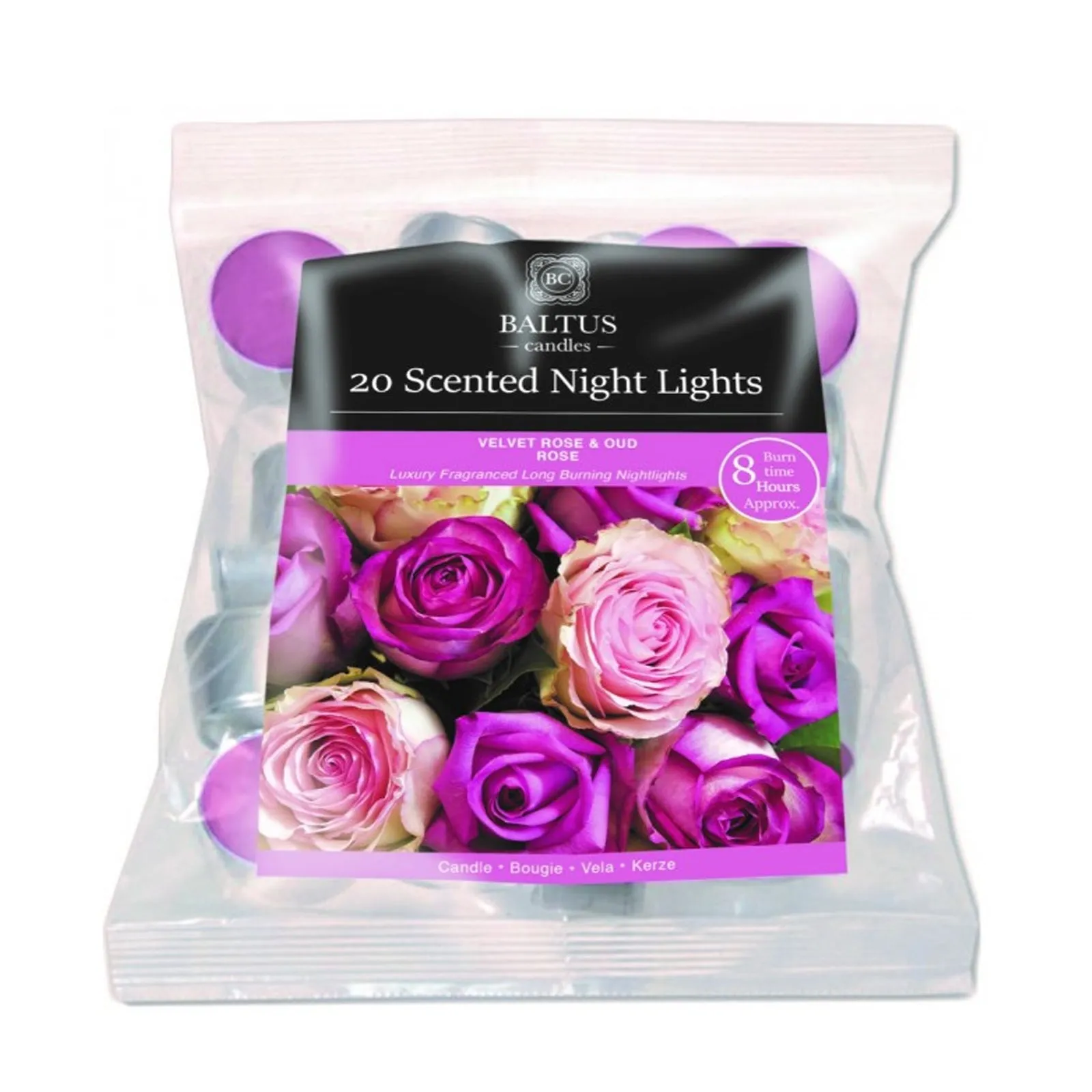 Baltus Velvet Rose & Oud Scented Night Lights 20 Pack
