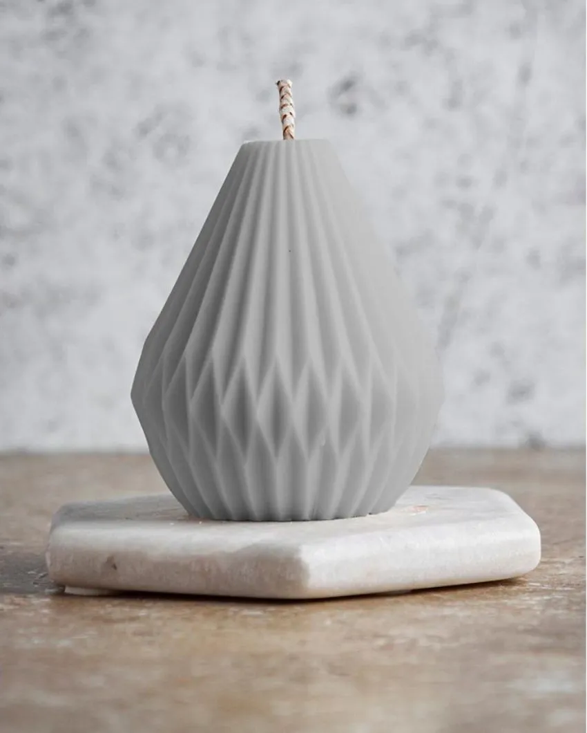 Bell Geometric Small Candles | Set of 2 | Multiple Colors | 7.6 cm / 3 inches