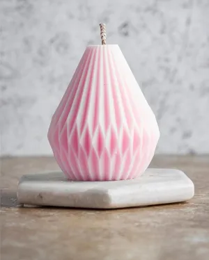 Bell Geometric Small Candles | Set of 2 | Multiple Colors | 7.6 cm / 3 inches