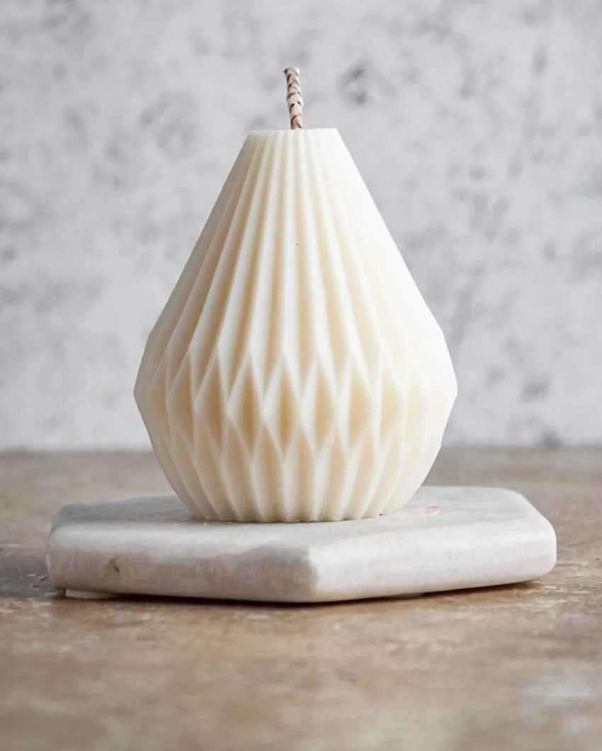 Bell Geometric Small Candles | Set of 2 | Multiple Colors | 7.6 cm / 3 inches