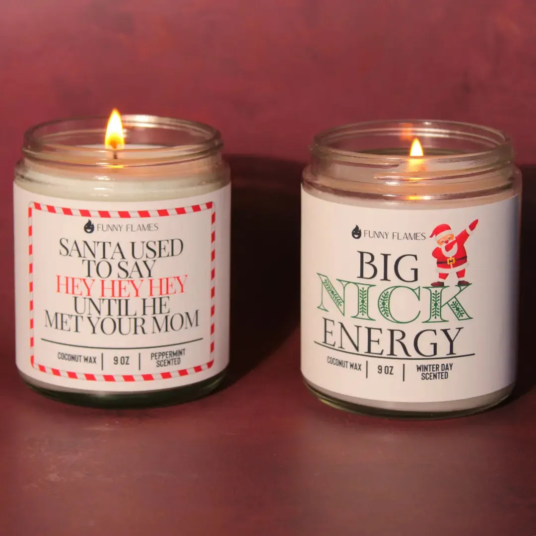 Big Nick Energy - funny candle holiday gift