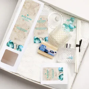 Blue Aura Crystal Deluxe Hamper