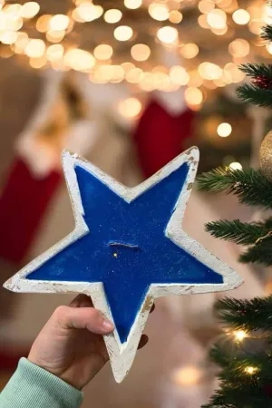 BLUE STAR CANDLE