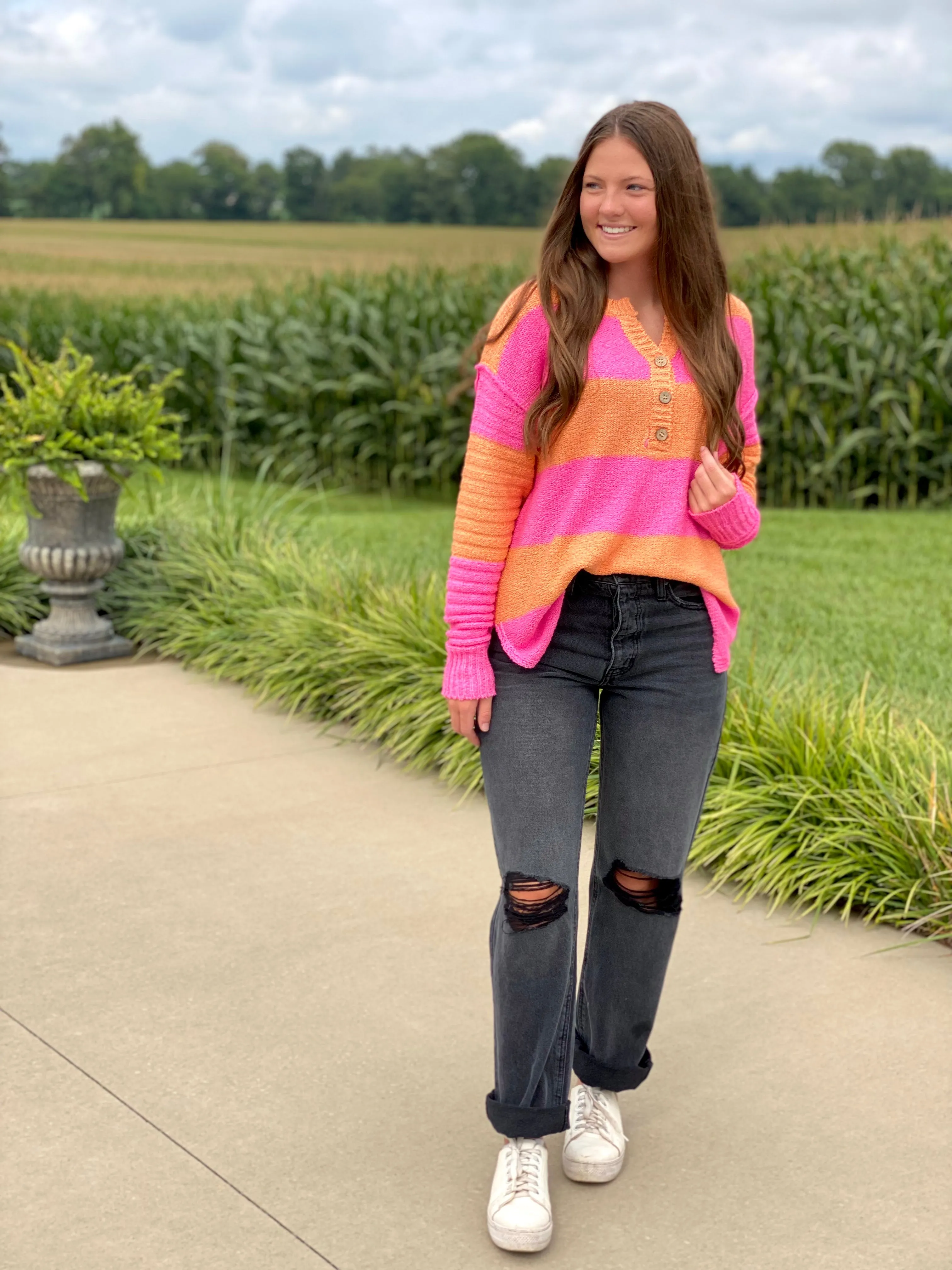 Citrus Stripe Sweater