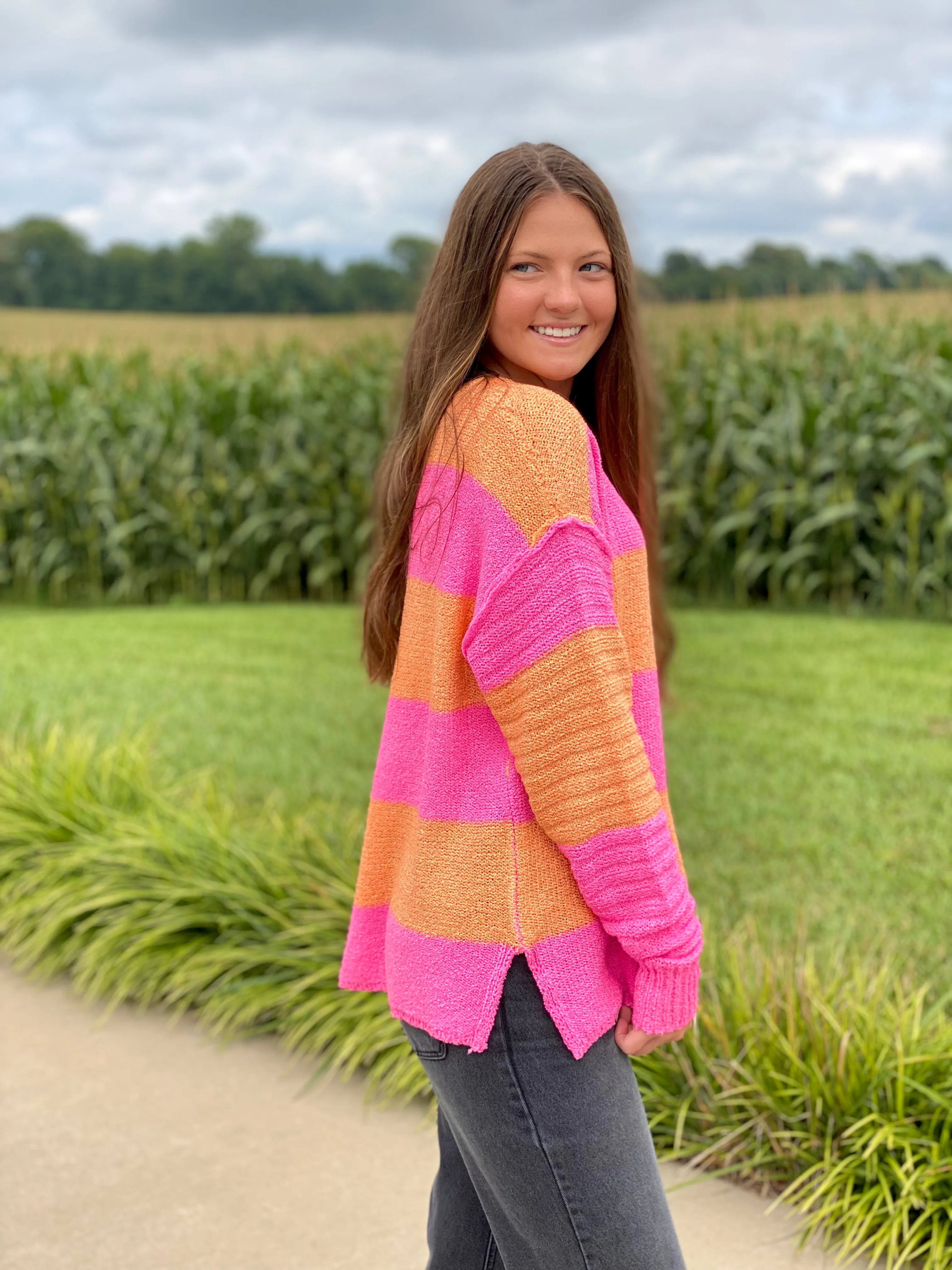 Citrus Stripe Sweater