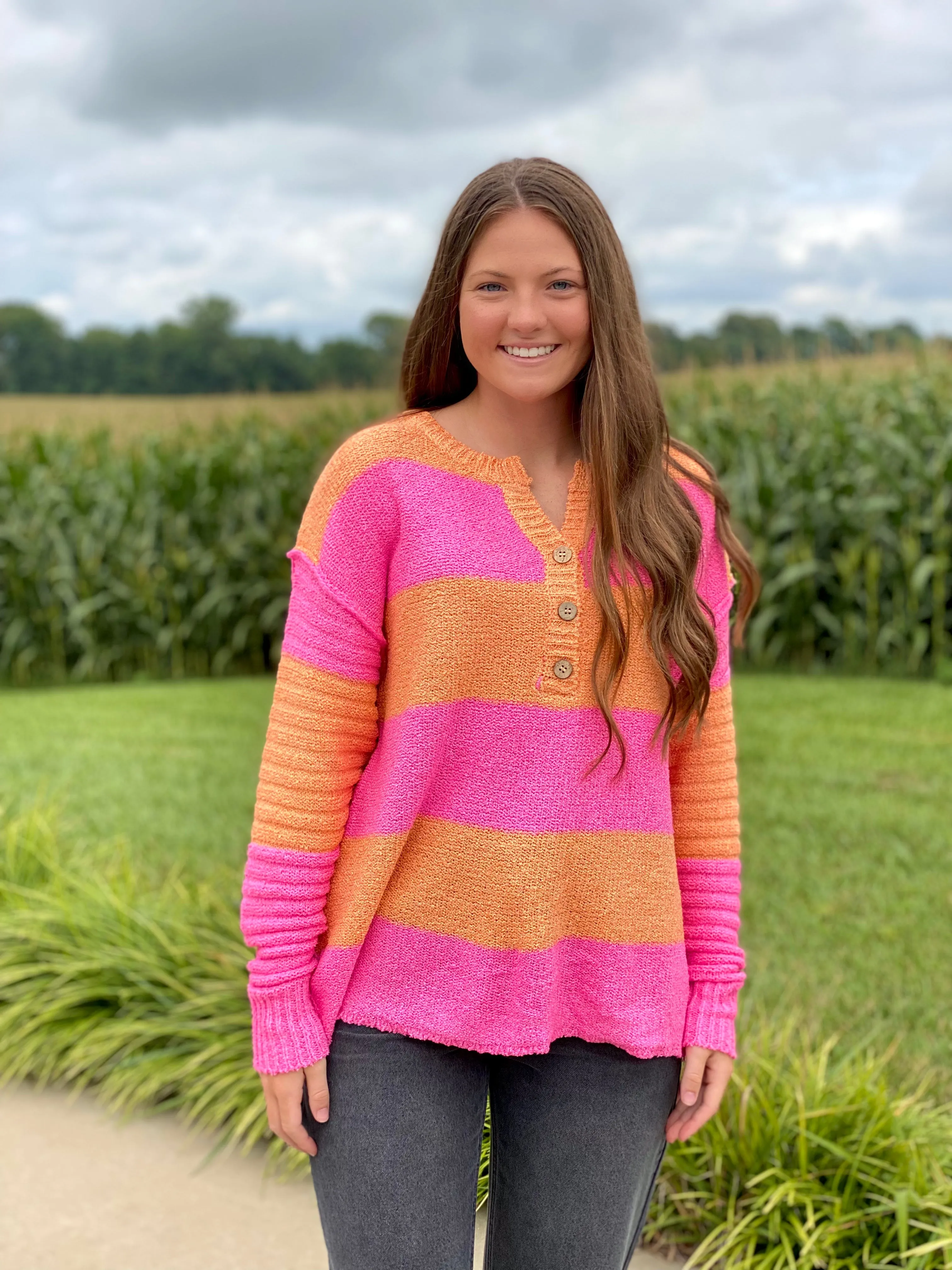 Citrus Stripe Sweater
