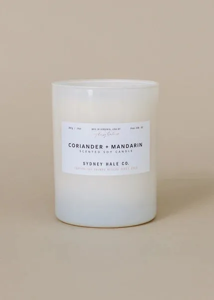 Coriander   Mandarin Soy Candle