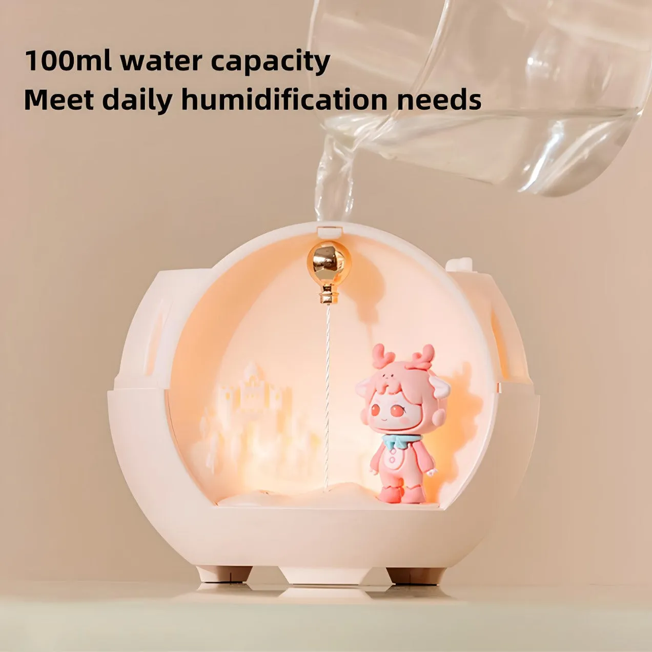 Cute Cartoon Aromatherapy Lamp & USB Mini Air Humidifier