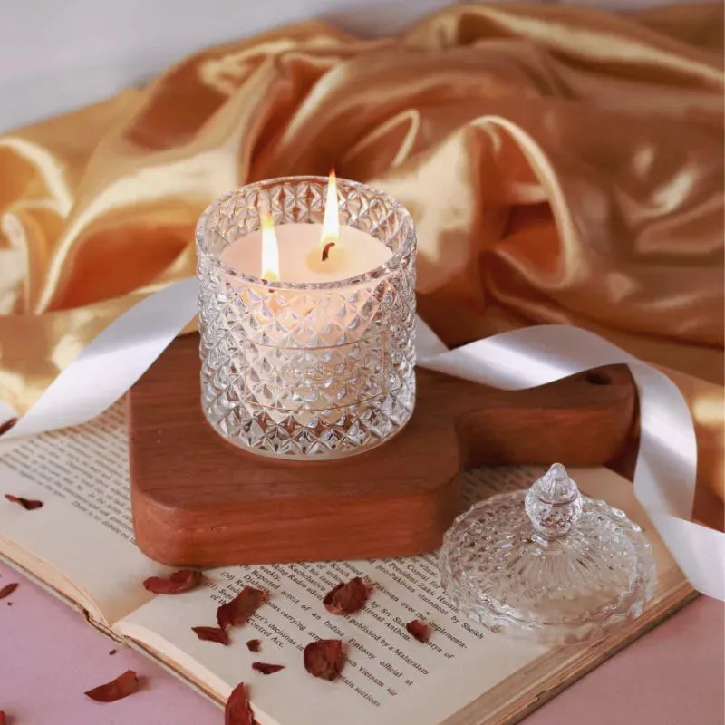 Diamond Jar Scented Candle | Multiple Fragrance | Single | 8.9 x 14.0 cm / 3.5 x 5.5 inches