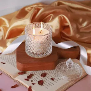 Diamond Jar Scented Candle | Multiple Fragrance | Single | 8.9 x 14.0 cm / 3.5 x 5.5 inches