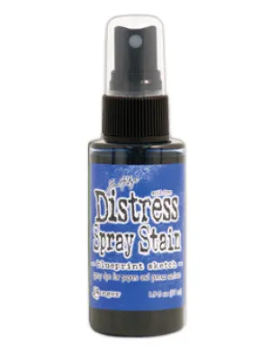 Distress Spray Stain - Blueprint Sketch
