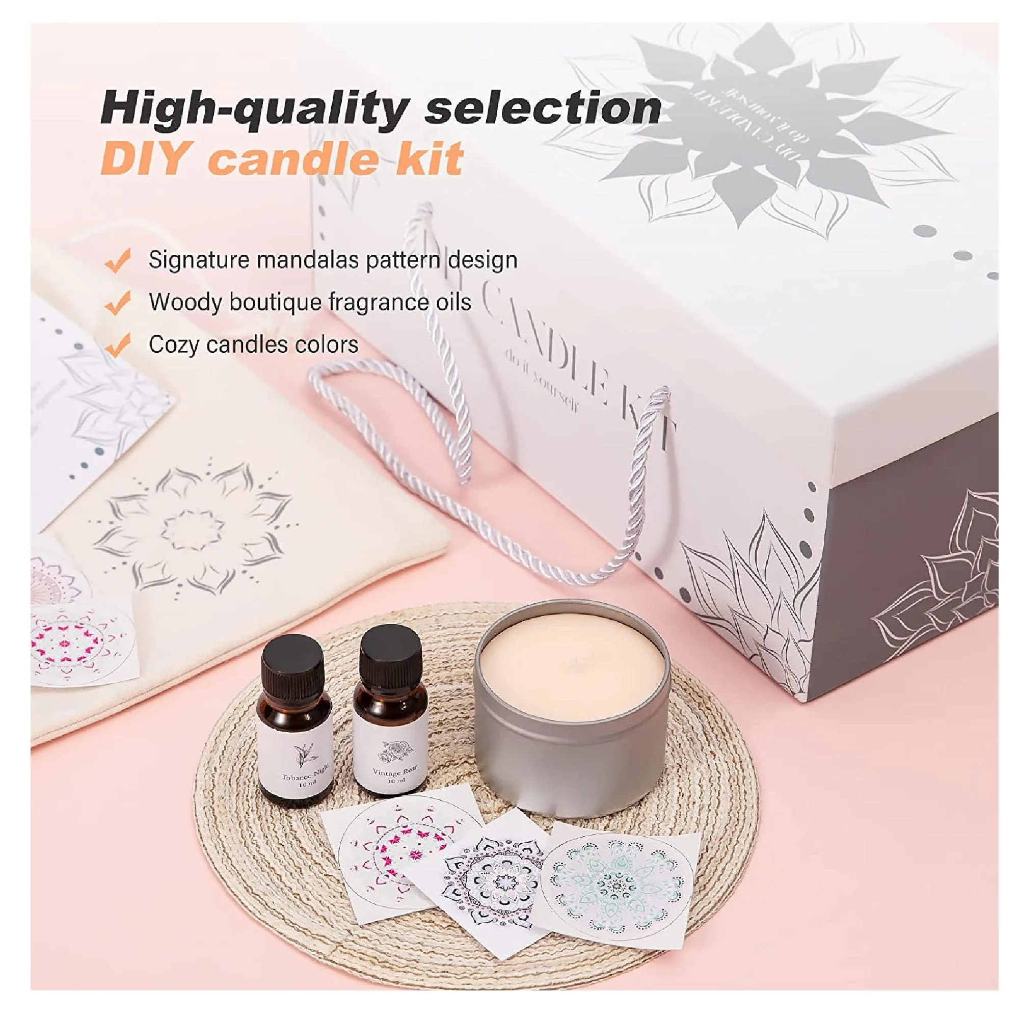 DIY Candle Making Kit For Adults And Beginners | The Craft Kit For Adults With Natural Soy Wax To Make Candles