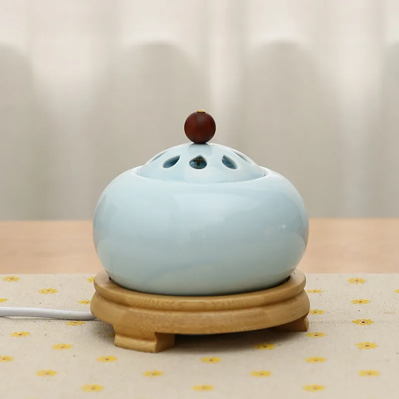 Electric Incense Burner with Adjustable Temperature and Timing