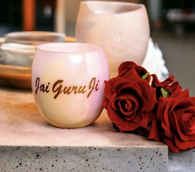 ELEGANTE HOMEZ Scented Jar Candle for Home Decoration Aroma Therapy Ik omkar Candles for Birthday Anniversary (Pack of 2)