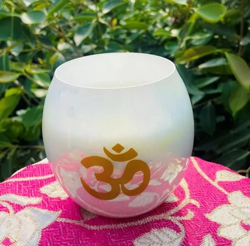 ELEGANTE HOMEZ Scented Jar Candle for Home Decoration Aroma Therapy Ik omkar Candles for Birthday Anniversary (Pack of 2)