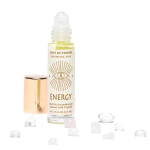 Energy Roll-On - Essential Oil Aromatherapy with Quartz Crystals