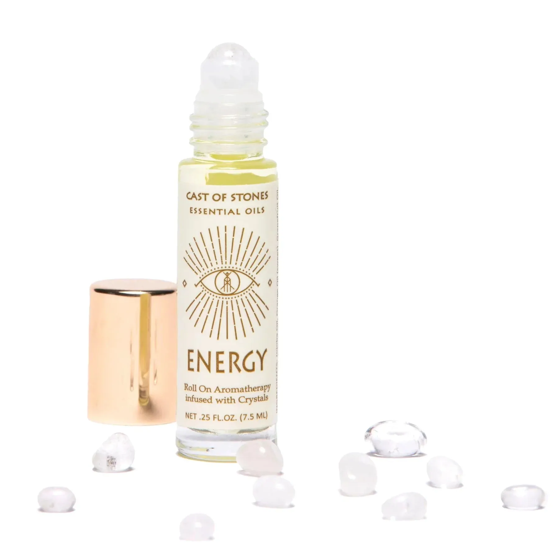 Energy Roll-On - Essential Oil Aromatherapy with Quartz Crystals