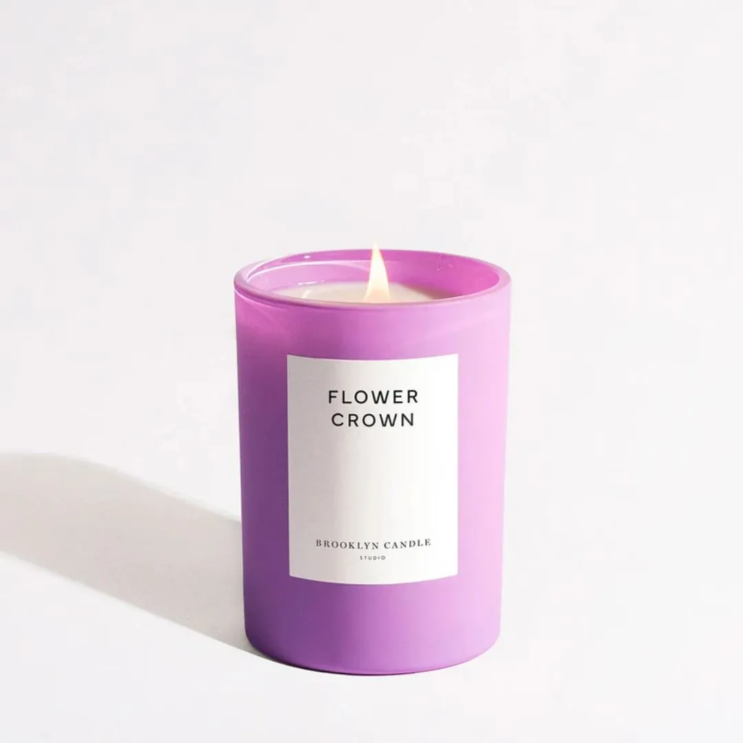 Flower Crown Lilac Candle