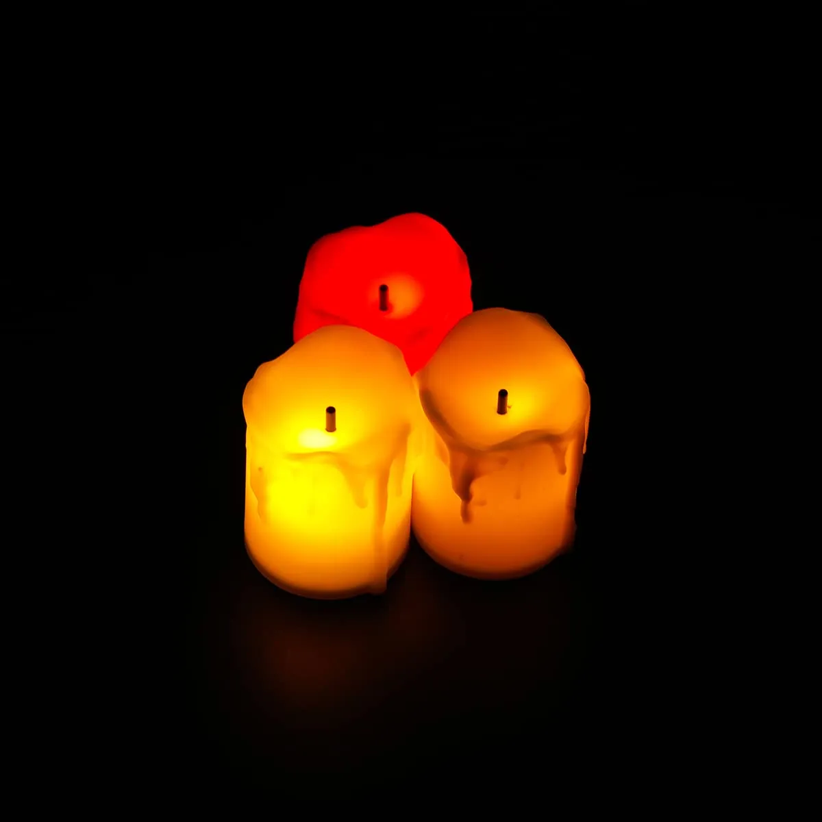 Homestic LED Candles for Home Decoration |Battey Operated |Flameless Yellow Light |Safe & Easy to Maintain |Diwali Lights for Home Decoration, Along with Other Festivities & Parties|Pack of 12 |