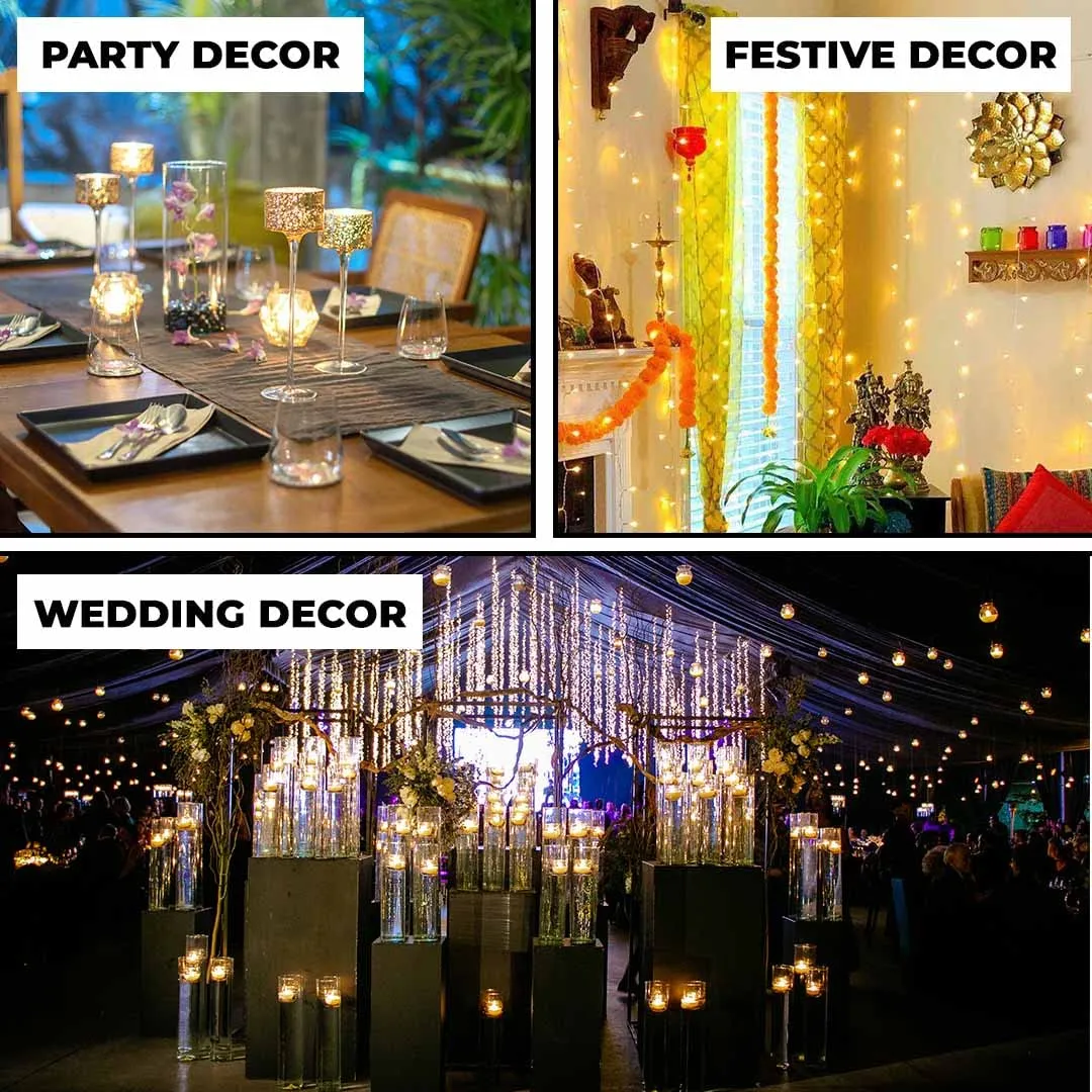 Homestic LED Candles for Home Decoration |Battey Operated |Flameless Yellow Light |Safe & Easy to Maintain |Diwali Lights for Home Decoration, Along with Other Festivities & Parties|Pack of 12 |