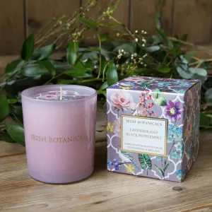 Irish Botanicals Lavender And Black Peppermint Candle