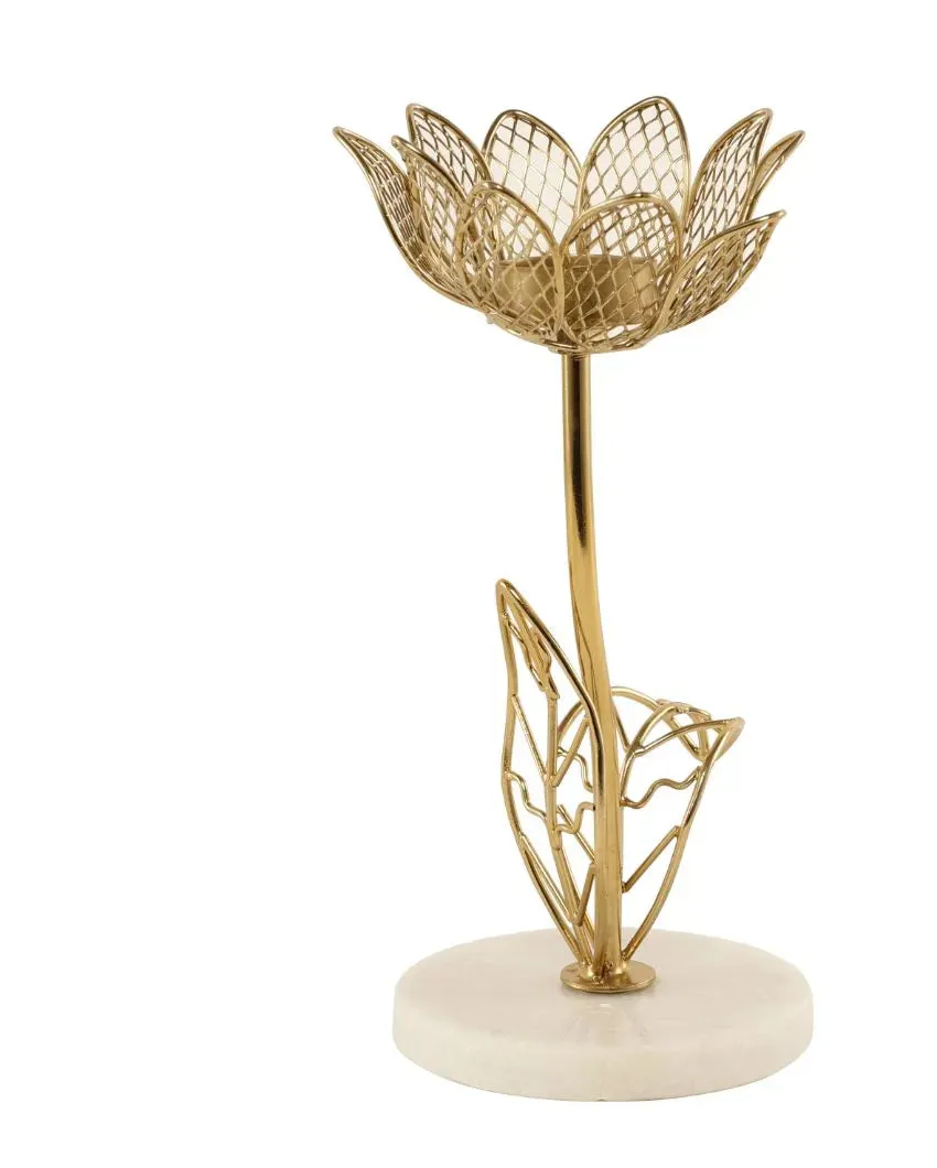 Kamal Marble Tealight Candle Holder | 8 x 12 inches