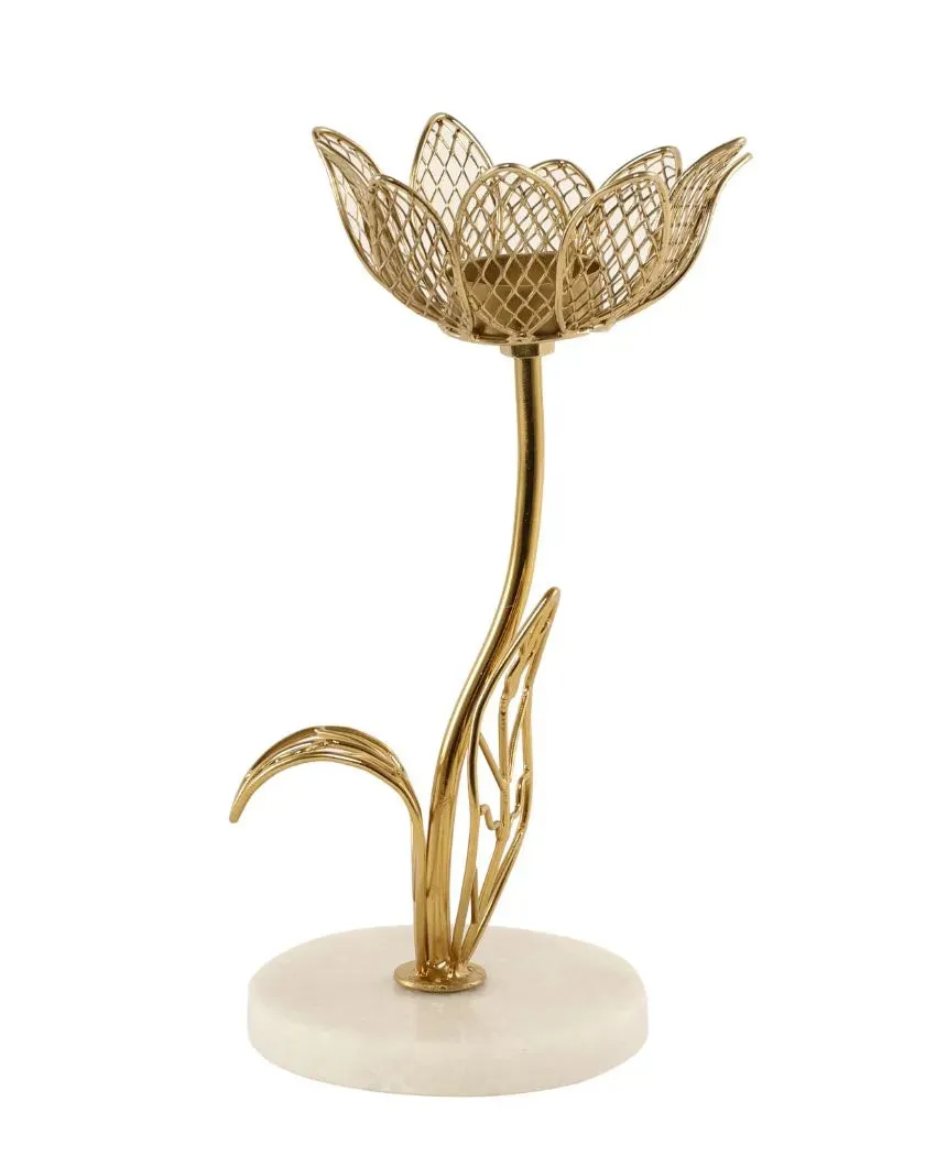 Kamal Marble Tealight Candle Holder | 8 x 12 inches