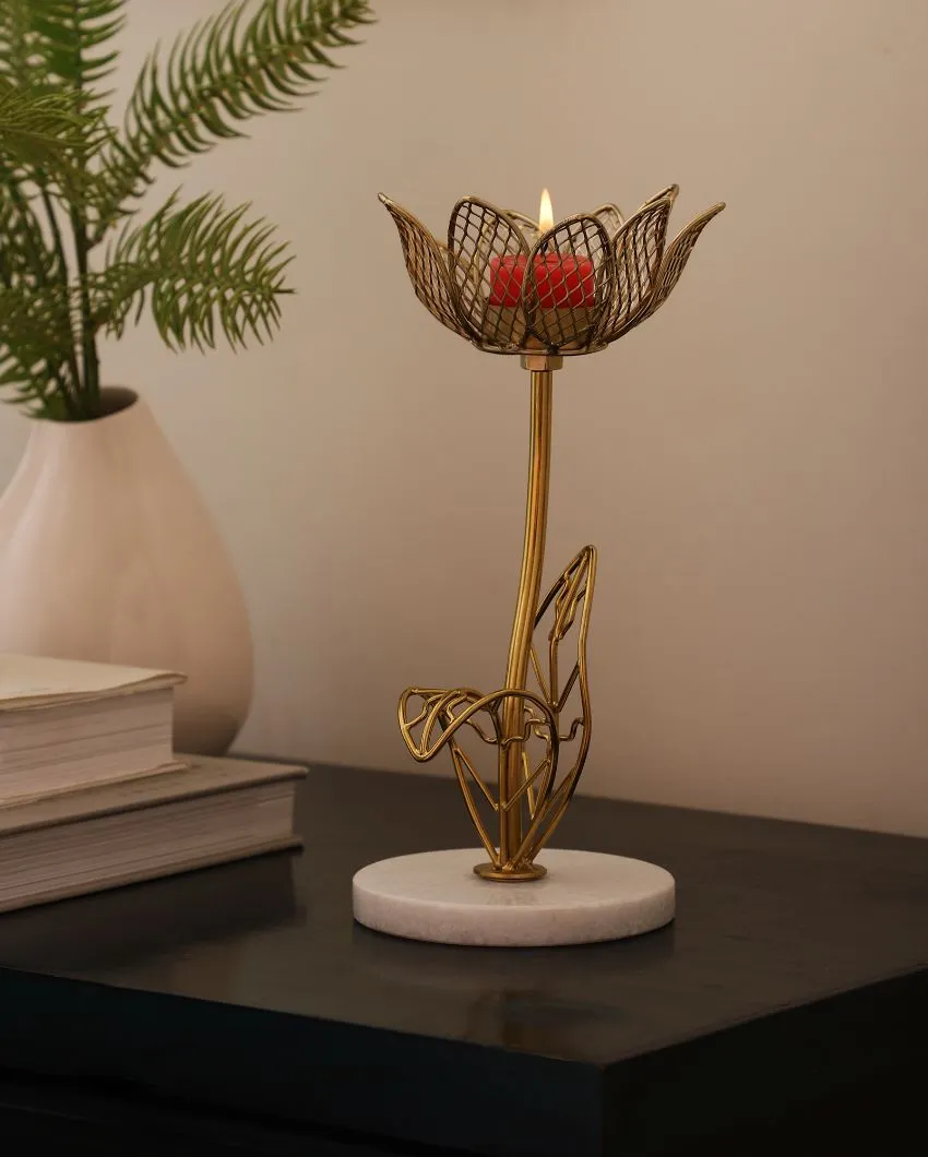 Kamal Marble Tealight Candle Holder | 8 x 12 inches