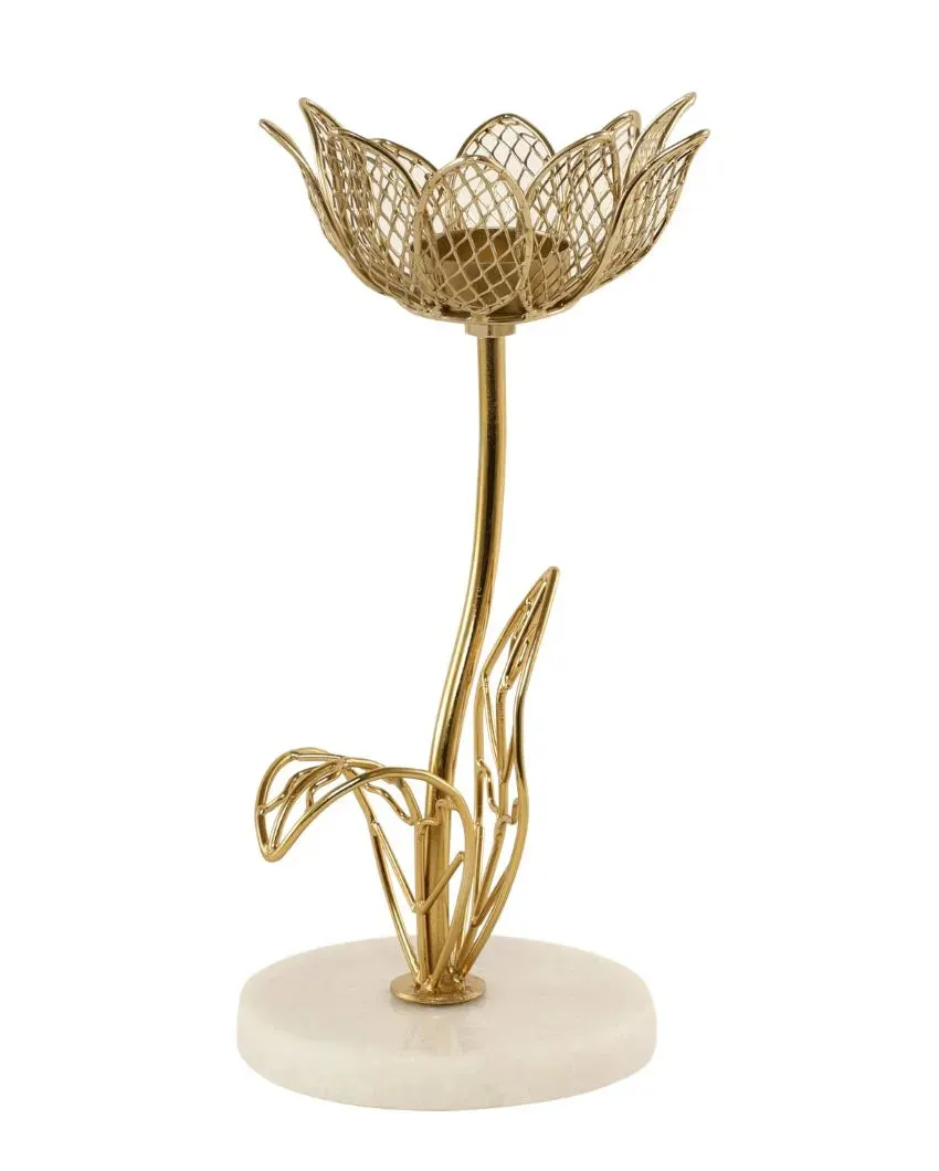 Kamal Marble Tealight Candle Holder | 8 x 12 inches