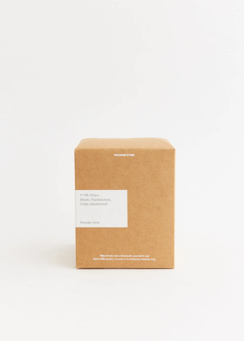 Large Teak Pinch Candle — Onsen