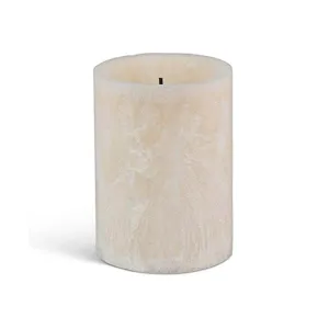 LED Wax Candles with Ice Effect and Timer 4386