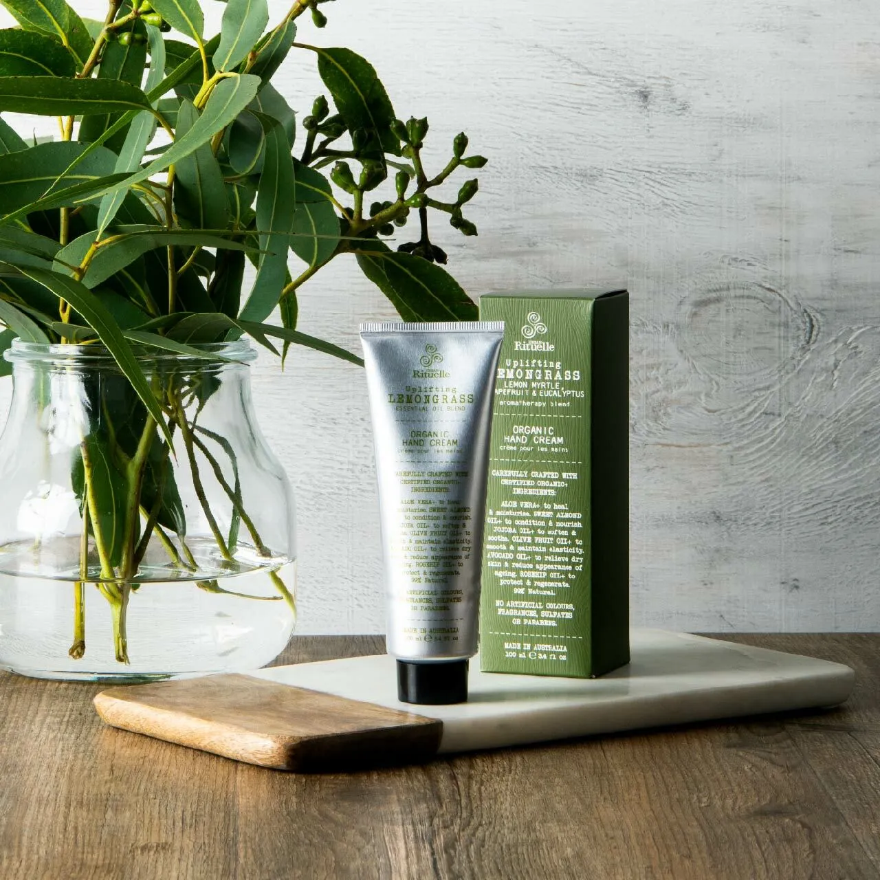 Lemongrass, Lemon Myrtle, Grapefruit & Eucalyptus Organic Hand Cream