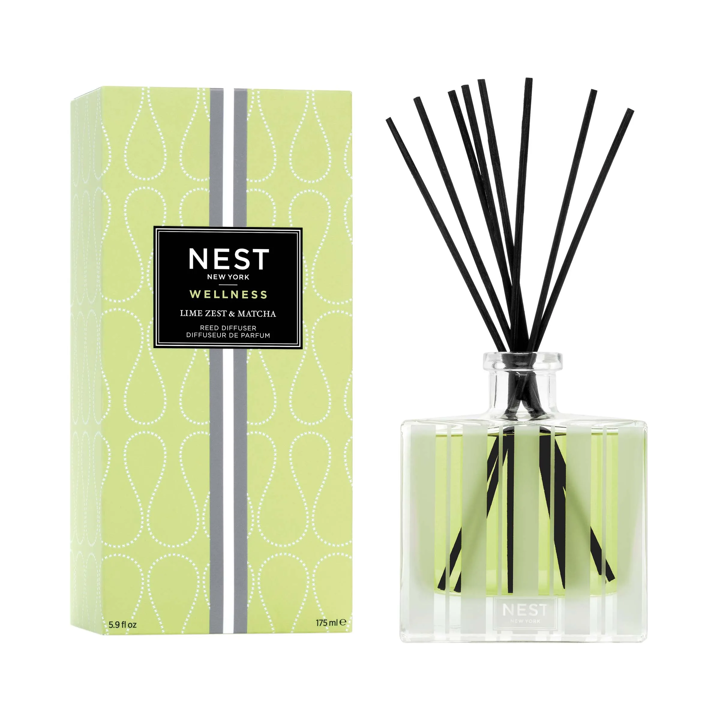 Lime Zest & Matcha Reed Diffuser 5.9 fl.oz/175 ml by Nest New York