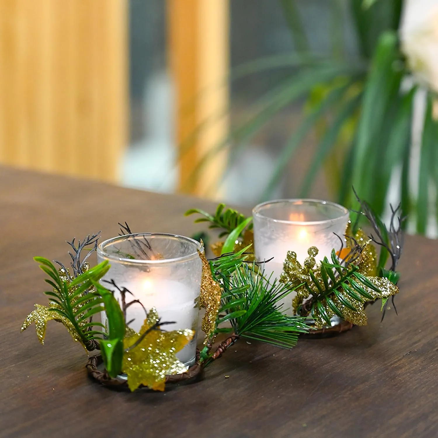 Market99 Vanila Scented Candles Pack of 2 | Eco-Friendly & Non-Toxic - Infused with Essential Oils with Sea-Breeze Scented Candles Diwali Gift Pack - 30 Hr Burn Time | 5 x 5 x 6.5 CM White