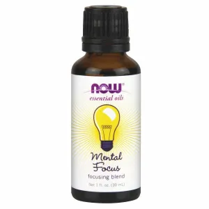 Mental Focus Oil Blend Focusing, 1 oz By Now Foods
