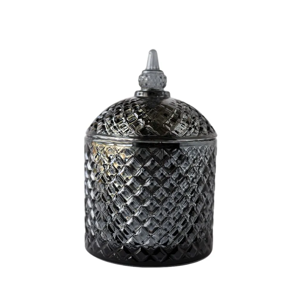 Metallic Grey luxury candle