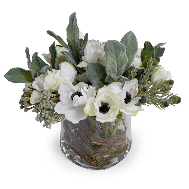 Mixed Arrangement in Glass 11"H