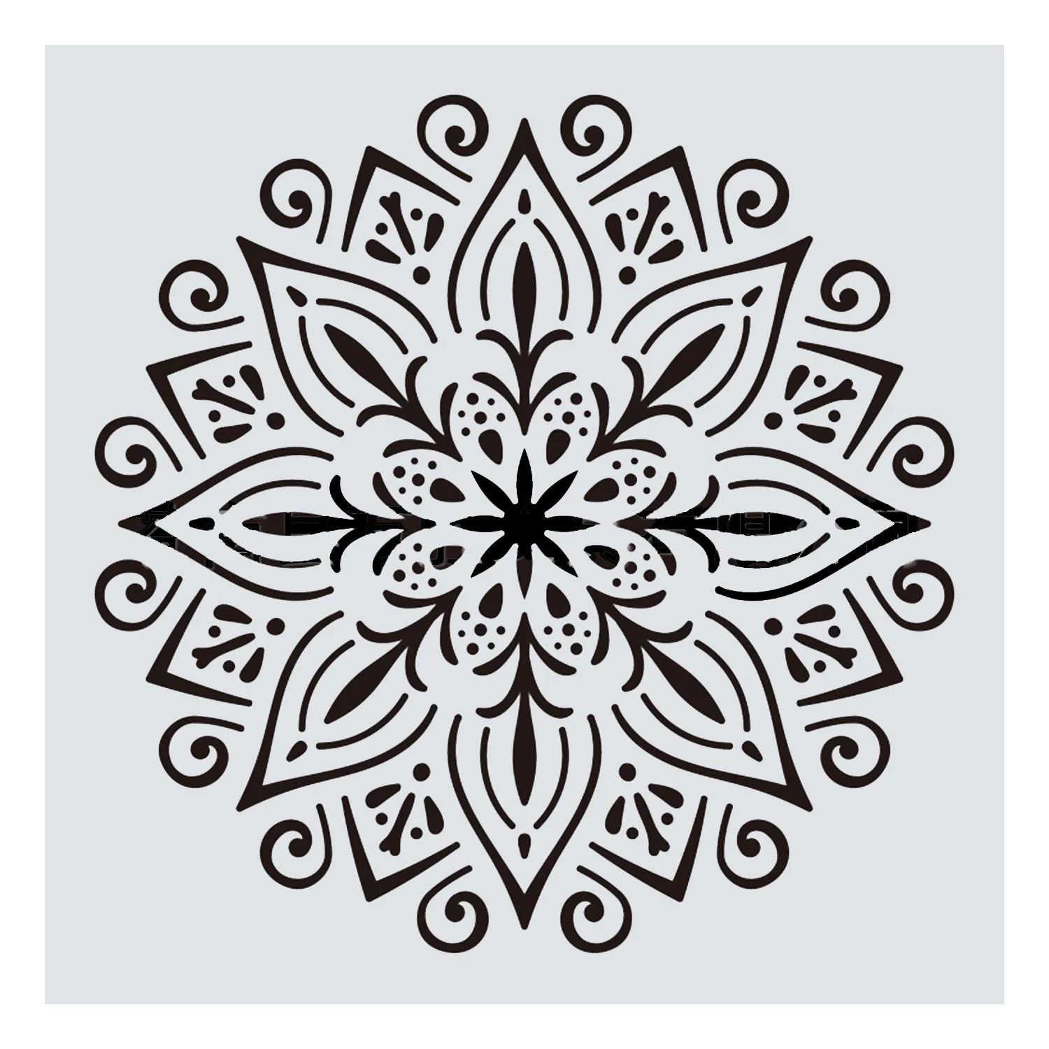 Poppy Crafts Single Sheet Stencil #141 - 12"x 12"*